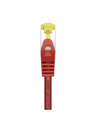 CABLE RED AISENS LATIGUILLO RJ45 LSZH CAT.7 SFTP PIMF 25CM ROJO