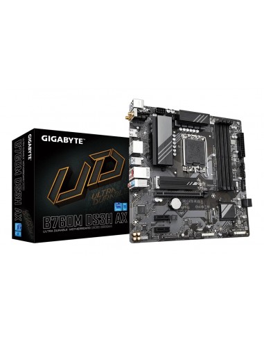 PLACA BASE GIGABYTE B760M DS3H AX G12 1700 MATX 4XDDR5