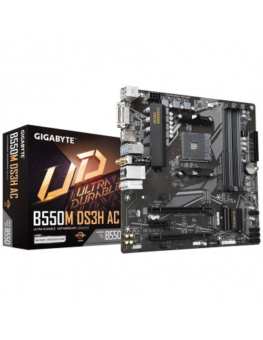 PLACA BASE GIGABYTE B550M DS3H AC AM4 MATX 4XDDR4