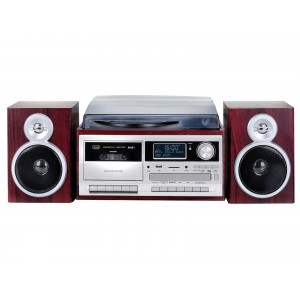 TOCADISCOS TREVI TT 1072 DAB TURNTABLE +DAB+AW+ENCODING DARK WOOD 2