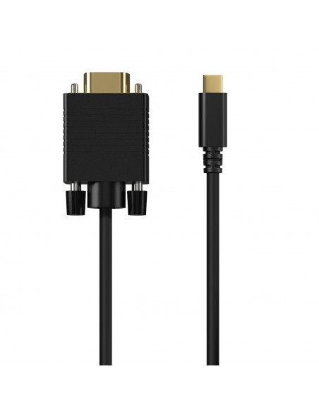 CABLE CONVERSOR AISENS USB-C A VGA USB-C M-HDB15 M NEGRO 0.8M