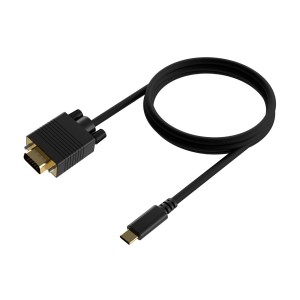 CABLE CONVERSOR AISENS USB-C A VGA USB-C M-HDB15 M NEGRO 0.8M 2