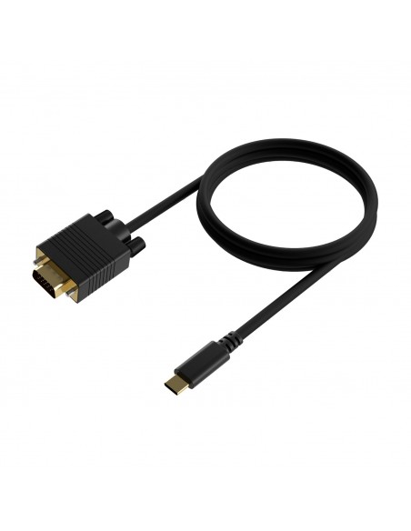 CABLE CONVERSOR AISENS USB-C A VGA USB-C M-HDB15 M NEGRO 0.8M
