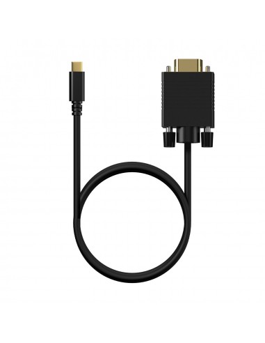 CABLE CONVERSOR AISENS USB-C A VGA USB-C M-HDB15 M NEGRO 0.8M