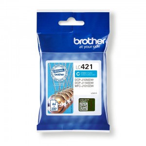 Cartucho de Tinta Original Brother LC421  Cian