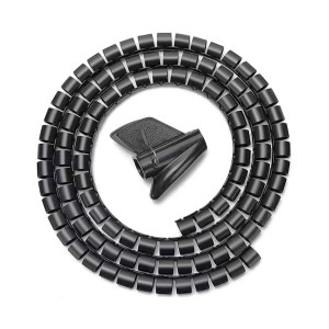ORGANIZADOR CABLE AISENS EN ESPIRAL 25MM NEGRO 1.0M