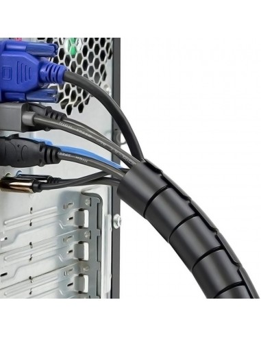 ORGANIZADOR CABLE AISENS EN ESPIRAL 25MM NEGRO 1.0M