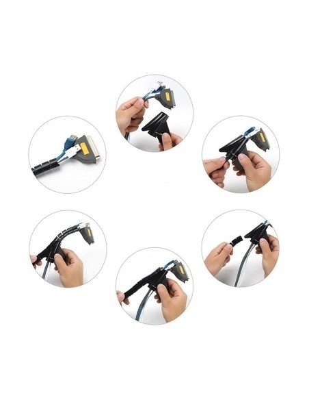 ORGANIZADOR CABLE AISENS EN ESPIRAL 25MM NEGRO 1.0M