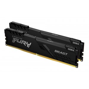 DDR4 KINGSTON 2x 32GB 3600 FURY BEAST NEGRO