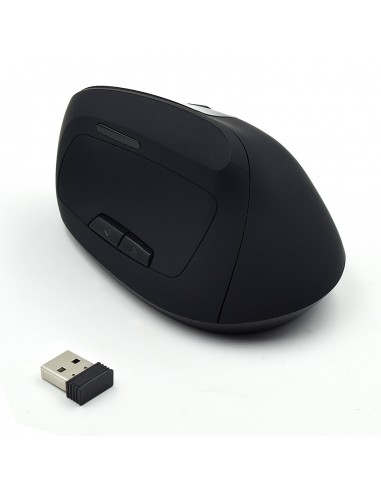 RATON INALAMBRICO EWENT ERGONOMICO HASTA 1600DPI 5 BOTONES BATERIA NEGRO