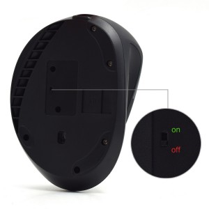 RATON INALAMBRICO EWENT ERGONOMICO HASTA 1600DPI 5 BOTONES BATERIA NEGRO 2