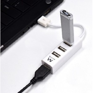 HUB EWENT USB 2.0 HIGH SPEED USB-A 4 PUERTOS BLANCO 2
