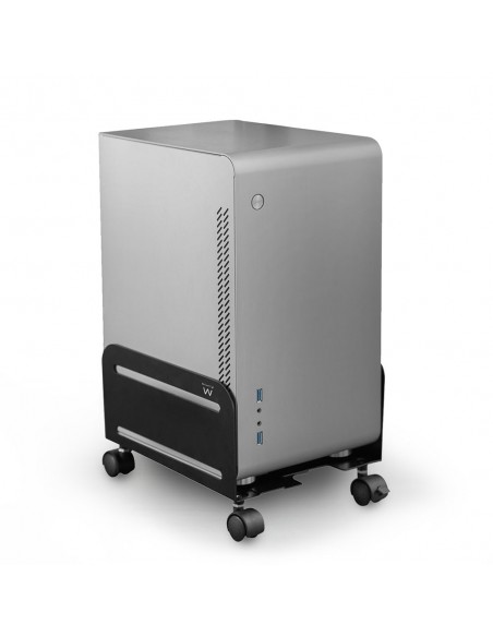 SOPORTE ORDENADOR EWENT CAJON AJUSTABLE CON RUEDAS METAL