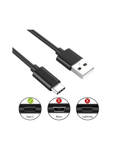 CABLE USB 2.0 EWENT TIPO-C TIPO C A A M M AWG30 3A 480MBPS 1 M