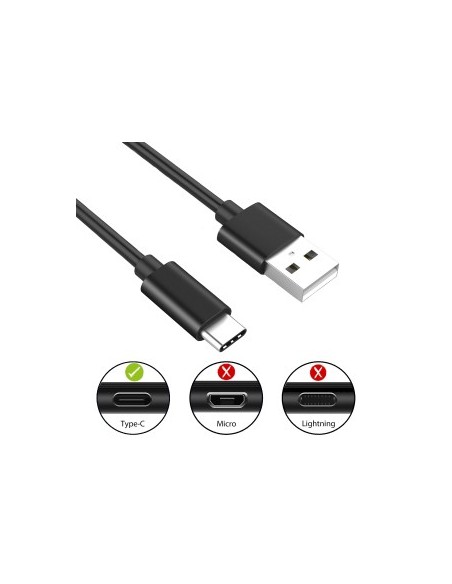 CABLE USB 2.0 EWENT TIPO-C TIPO C A A M M AWG30 3A 480MBPS 1 M