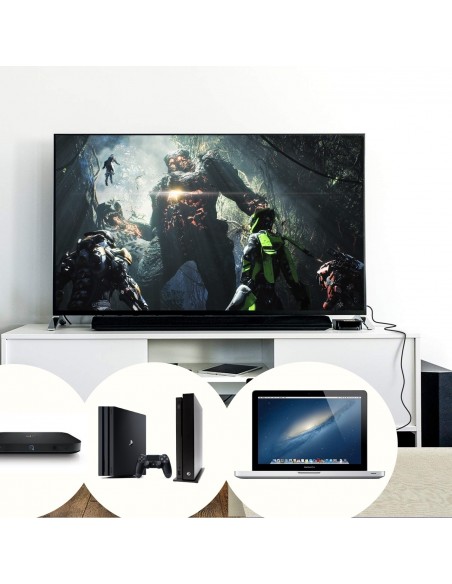 CABLE HDMI 2.0 EWENT PREMIUM HIGH SPEED CON ETHERNET NEGRO M M 5M 4K 60HZ