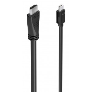 CABLE CONVERSOR AISENS MINI DP M A HDMI M 4K@60HZ NEGRO 5.0M