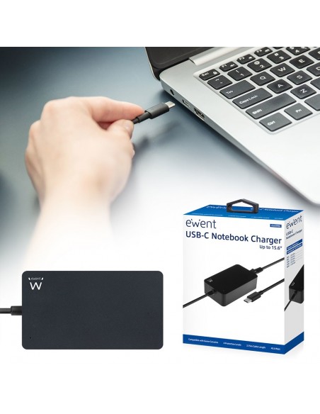 CARGADOR PORTATIL EWENT USB-C 45W NEGRO