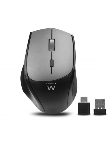 RATON INALAMBRICO EWENT CONEXION DUAL USB-A O USB-C