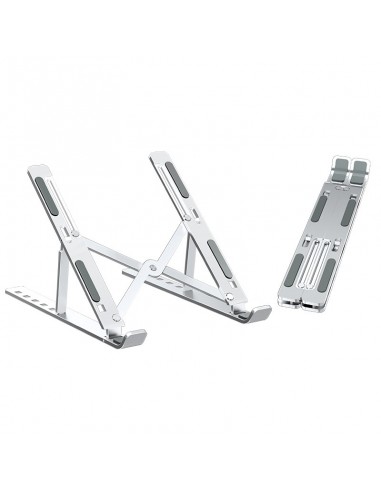 SOPORTE EWENT PLEGABLE DE ALUMINIO PARA PORTATIL 10-17" ALTURA AJUSTABLE