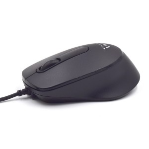 RATON USB EWENT OPTICO 1000 DPI CLIC SILENCIOSO NEGRO 2