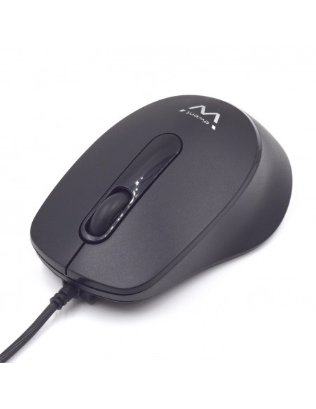 RATON USB EWENT OPTICO 1000 DPI CLIC SILENCIOSO NEGRO