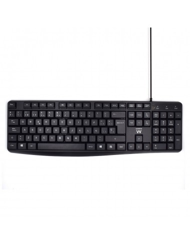 TECLADO USB EWENT BUSINESS ESPAÑOL ESCRITURA SILENCIOSA