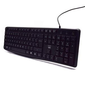 TECLADO USB EWENT BUSINESS ESPAÑOL ESCRITURA SILENCIOSA 2