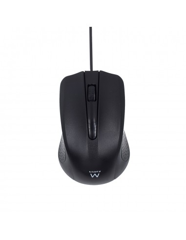 RATON USB EWENT OPTICO 1000DPI NEGRO
