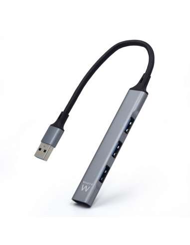 HUB EWENT USB 3.2 GEN 1 USB-A 1 PUERTO USB 3.2 GEN1 + 3 PUERTOS USB 2.0