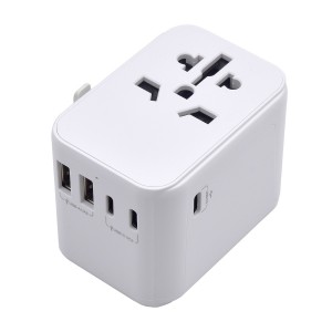 CARGADOR MOVIL EWENT ADAPTADOR DE VIAJE EU USA UK AUS 2-P USB Y 3 TYPE-C