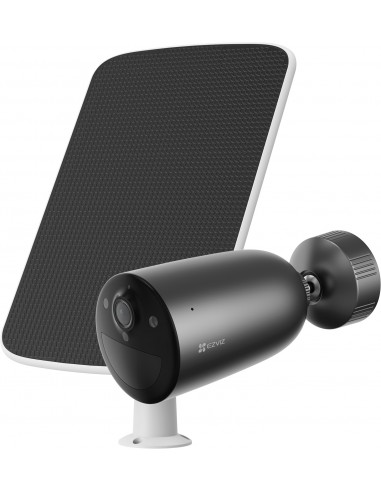 EZVIZ KIT CAMARA IP EB3 EXT 2K VIS.NOCT WI DETEC COCHES-HUMAN+PANEL SOLAR F BK