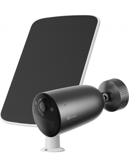 EZVIZ KIT CAMARA IP EB3 EXT 2K VIS.NOCT WI DETEC COCHES-HUMAN+PANEL SOLAR F BK