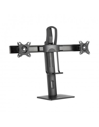 SOPORTE DE MESA PRO AISENS CONTRAPESO GIRA E INCLI 2 MONITORES 17"-27" 6KG NEGRO