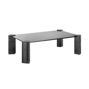 SOPORTE MONITOR AISENS SOPORTE ELEVADOR CRISTAL MONITOR PORTATIL NEGRO
