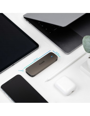 CAJA EXTERNA TOOQ M.2 NGFF USB3.1 GEN1 ALUMINIO MARRON