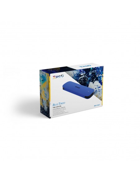 CAJA EXTERNA TOOQ M.2 NVMe USB3.1 GEN2 ALUMINIO AZUL