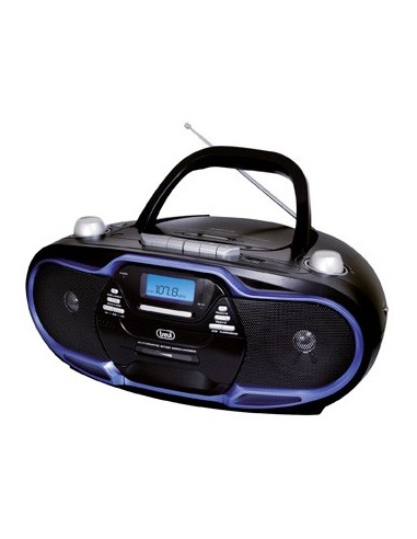 RADIO CASSETTE TREVI CMP 574 USB PORTAB. RADIO REC. CD PLAYER +USB BLUE