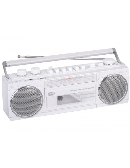RADIO CASSETTE RR 501 BT PORTABLE RADIO RECORDER +USB+AW WHITE