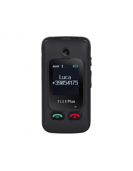 TELEFONO TREVI FLEX PLUS 55 FLIP SENIOR PHONE DUAL SCREEN BLACK