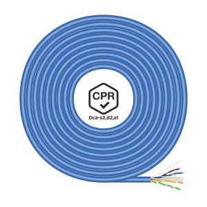 BOBINA CABLE RED AISENS RJ45 LSZH CPR Dca CAT.6 UTP 305M AZUL