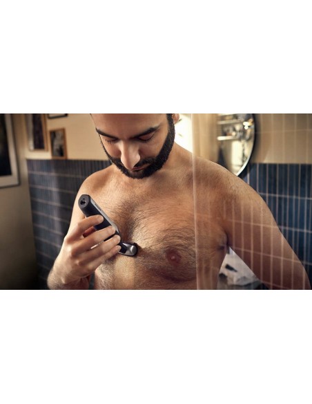 AFEITADORA CORPORAL PHILIPS BG5021 15 S5000 3 PEINES CARGA RAPIDA PLATA