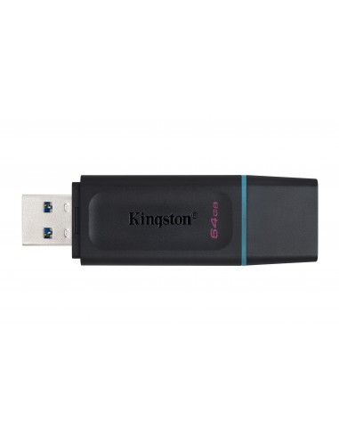 USB 3.2 KINGSTON 64 GB DATATRAVELER EXODIA NEGRO   TURQUESA