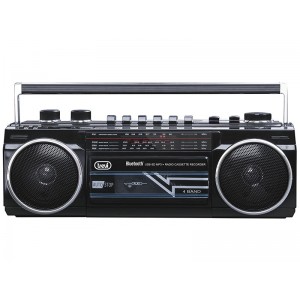 RADIO GRABADORA TREVI USB SD BLUETOOTH CASSETTE RR 501 BT NEGRO