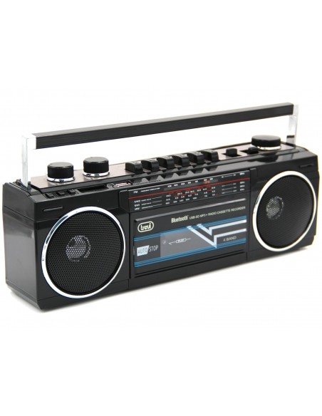 RADIO GRABADORA TREVI USB SD BLUETOOTH CASSETTE RR 501 BT NEGRO
