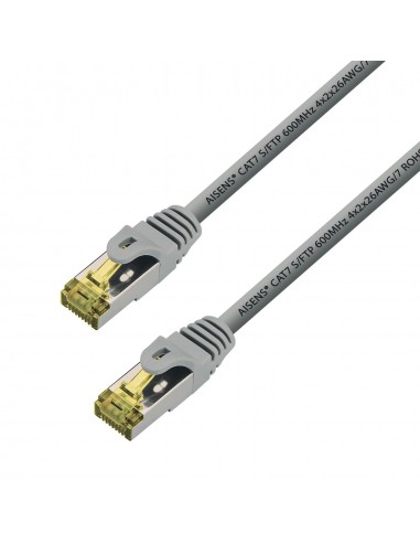 CABLE RED AISENS LATIGUILLO RJ45 LSZH CAT.7 SFTP PIMF 25CM GRIS