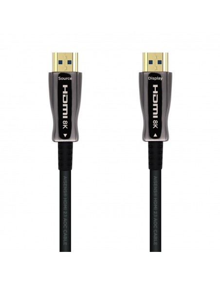 CABLE HDMI AISENS V2.1 OPTICO ACTIVO AOC 8K60HZ M M 50M NEGRO