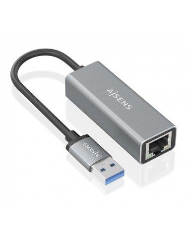 CONVERSOR AISENS USB 3.0 A ETHERNET GIGABIT 10 100 1000 GRIS 15CM