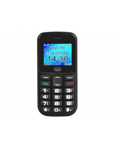 TELEFONO TREVI MAX 20 SENIOR PHONE BIG BUTTON FUNCION S.O.S. BLACK