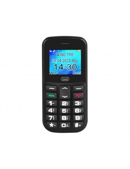 TELEFONO TREVI MAX 20 SENIOR PHONE BIG BUTTON FUNCION S.O.S. BLACK